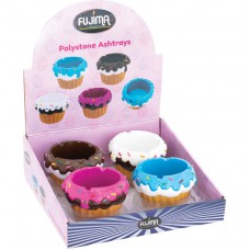 Fujima 4ct. Cupcake Polystone Ashtrays